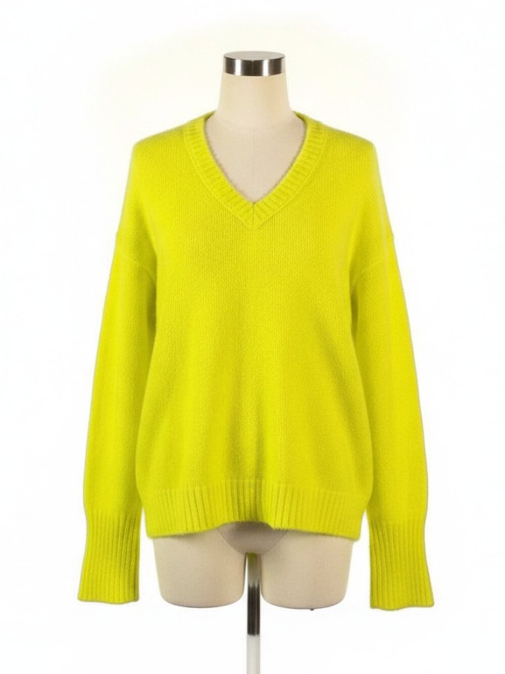 Wild Fable Yellow V-Neck Pullover Sweater, Size S
